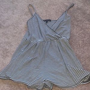 Black and white romper